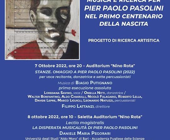 In forma di rosa: musica e ricerca per Pier Paolo Pasolini