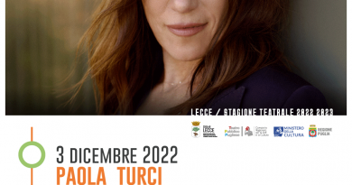 Paola Turci al teatro Paisiello per la stagione teatrale di Lecce