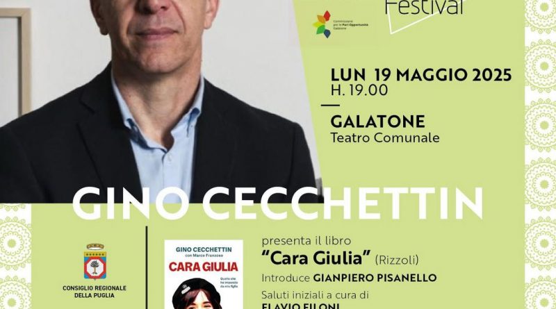 Gino Cecchettin per il Salento Book Festival