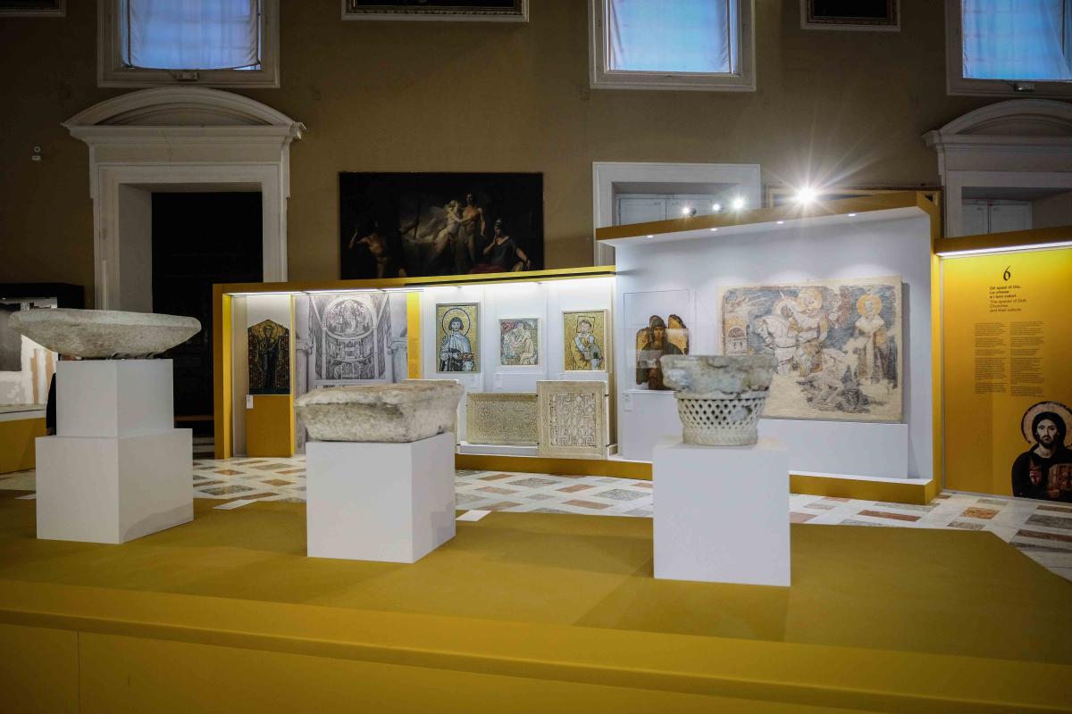 Bizantini, un momento dell' inaugurazione al MANN, © ph. Valentina Cosentino  