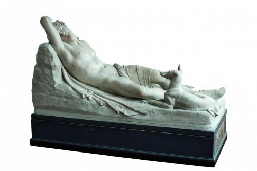 Antonio Canova (1757 – 1822), Endimione dormiente, 1819-1822, Gesso, 99x190x92 cm, Ravenna, Accademia di Belle Arti