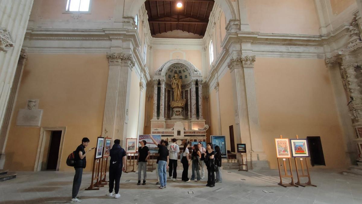 Gli alunni del Colonna in visita alla mostra