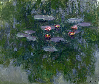 Claude Monet (1840-1926)Ninfee, 1916-1919 circaOlio su tela, 130x152 cmParigi, Musée Marmottan Monet, lascito Michel Monet, 1966Inv. 5098© Musée Marmottan Monet, Académie des beaux-arts, Paris