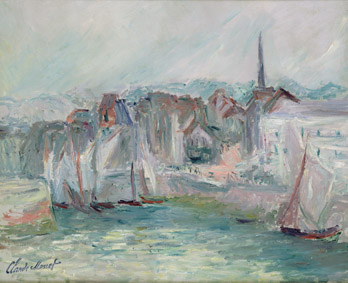 Claude Monet (1840-1926)Barche nel porto di Honfleur, 1917Olio su tela, 50x61 cmParigi, Musée Marmottan Monet, lascitoMichel Monet, 1966Inv. 5022© Musée Marmottan Monet, Académie desbeaux-arts, Paris