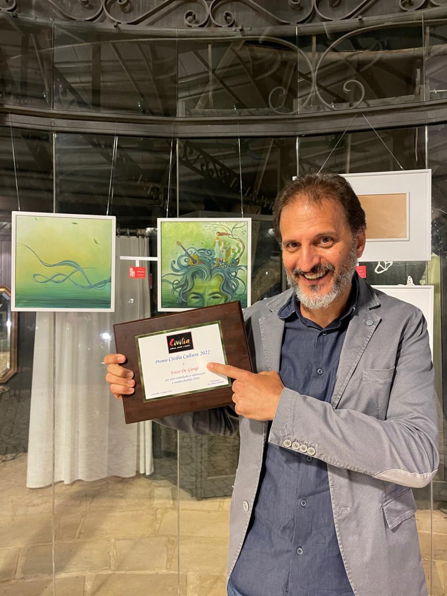 Enzo De Giorgi, mostra-concerto “Ri-tratti”, Premio Civilia 2022 (foto Rodolfo Stigliano)