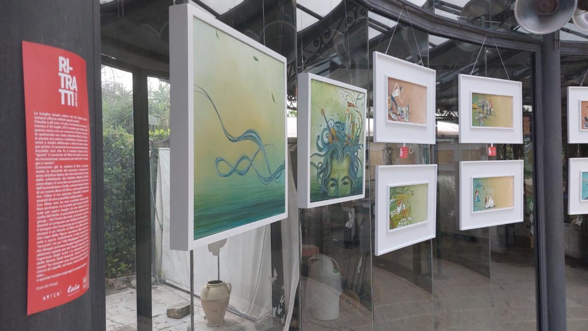 Enzo De Giorgi, mostra-concerto “Ri-tratti”, Premio Civilia 2022 (foto Rodolfo Stigliano)