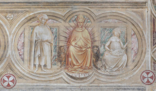 Guariento di Arpo, I pianeti e le sette età dell'uomo (part.), Chiesa degli Eremitani, Cappella Maggiore, 1361-1365