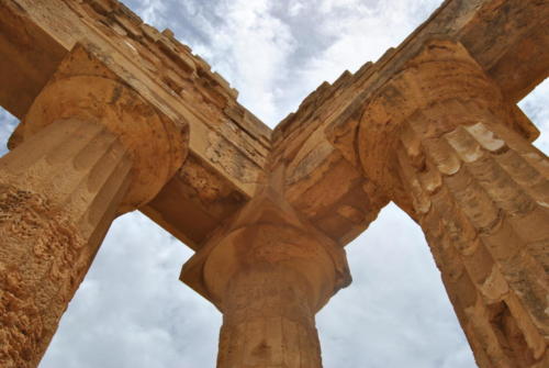 3 - Particolare interno del Tempio E (Tempio di Hera, nel parco archeologico di Selinunte (TP)