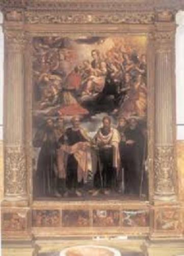Giovanni Donato Oppido, Glorificazione di San Carlo Borromeo, 1627, già Cattedrale di Matera (foto tratta da old.consiglio.basilicata.it)