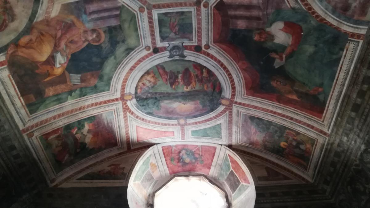 castello di Copertino particolare affresco cappella San Marco