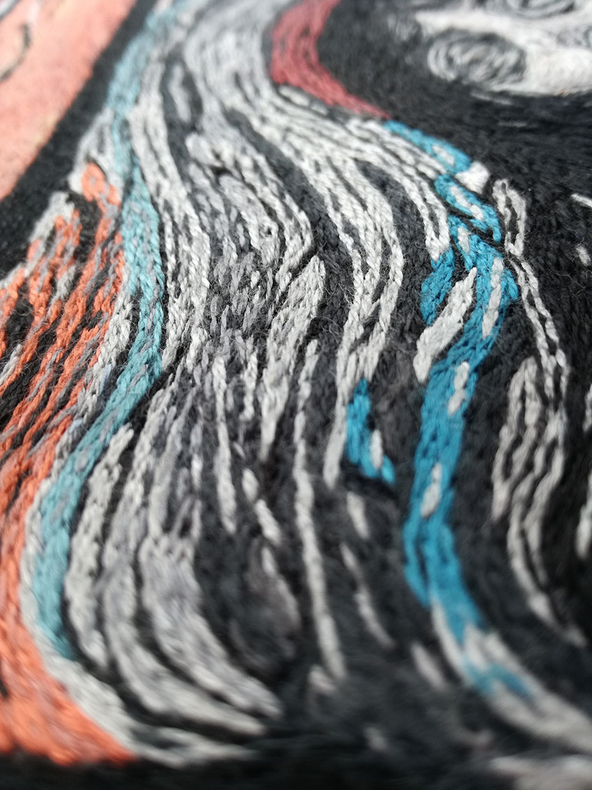 Madonna, cupinto di  Luciana Capone, particolare