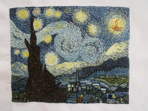Van Gogh, Notte stellata,  cupinto di  Luciana Capone