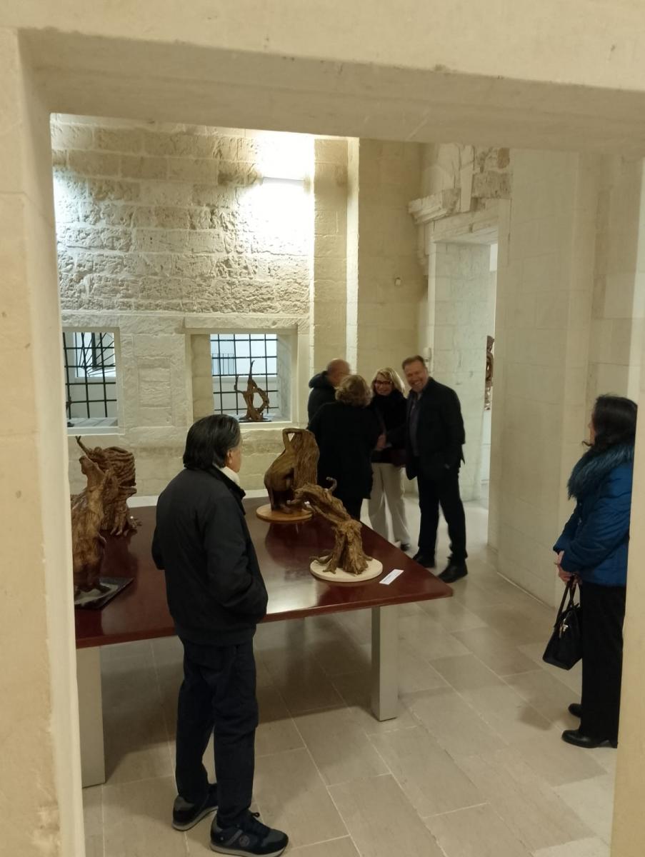 Dante Vincenti, Scolpire la cartapesta, mostra all'ex Conservatorio Sant'Anna di Lecce