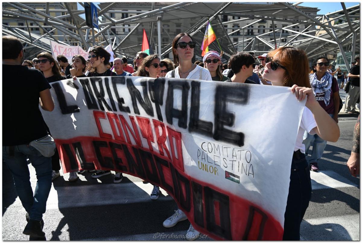 Napoli 22 Settembre 2025 Manifestazione per Gaza