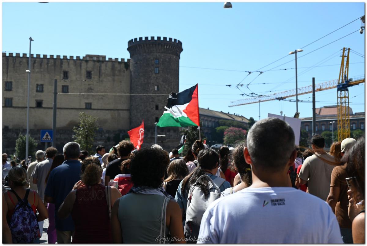 Napoli 22 Settembre 2025 Manifestazione per Gaza