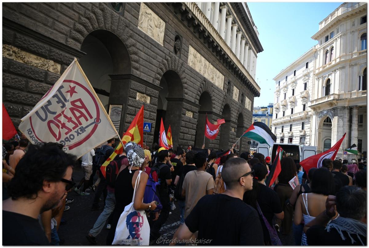 Napoli 22 Settembre 2025 Manifestazione per Gaza