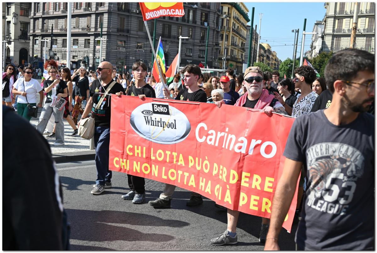 Napoli 22 Settembre 2025 Manifestazione per Gaza