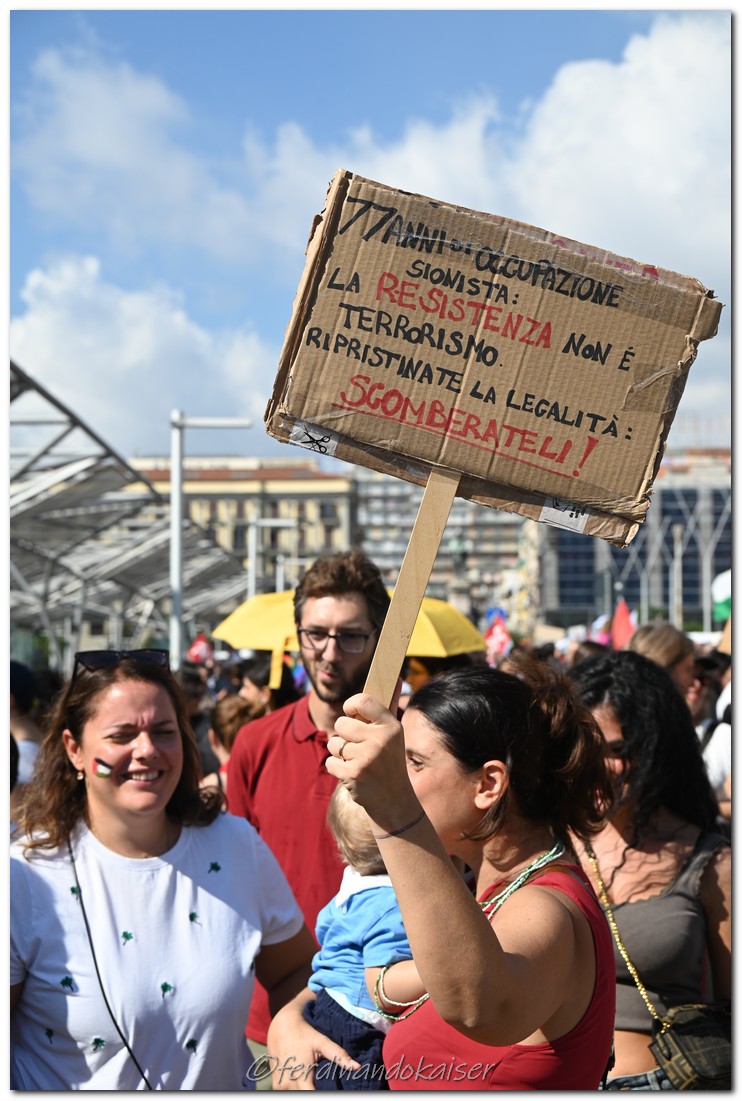 Napoli 22 Settembre 2025 Manifestazione per Gaza