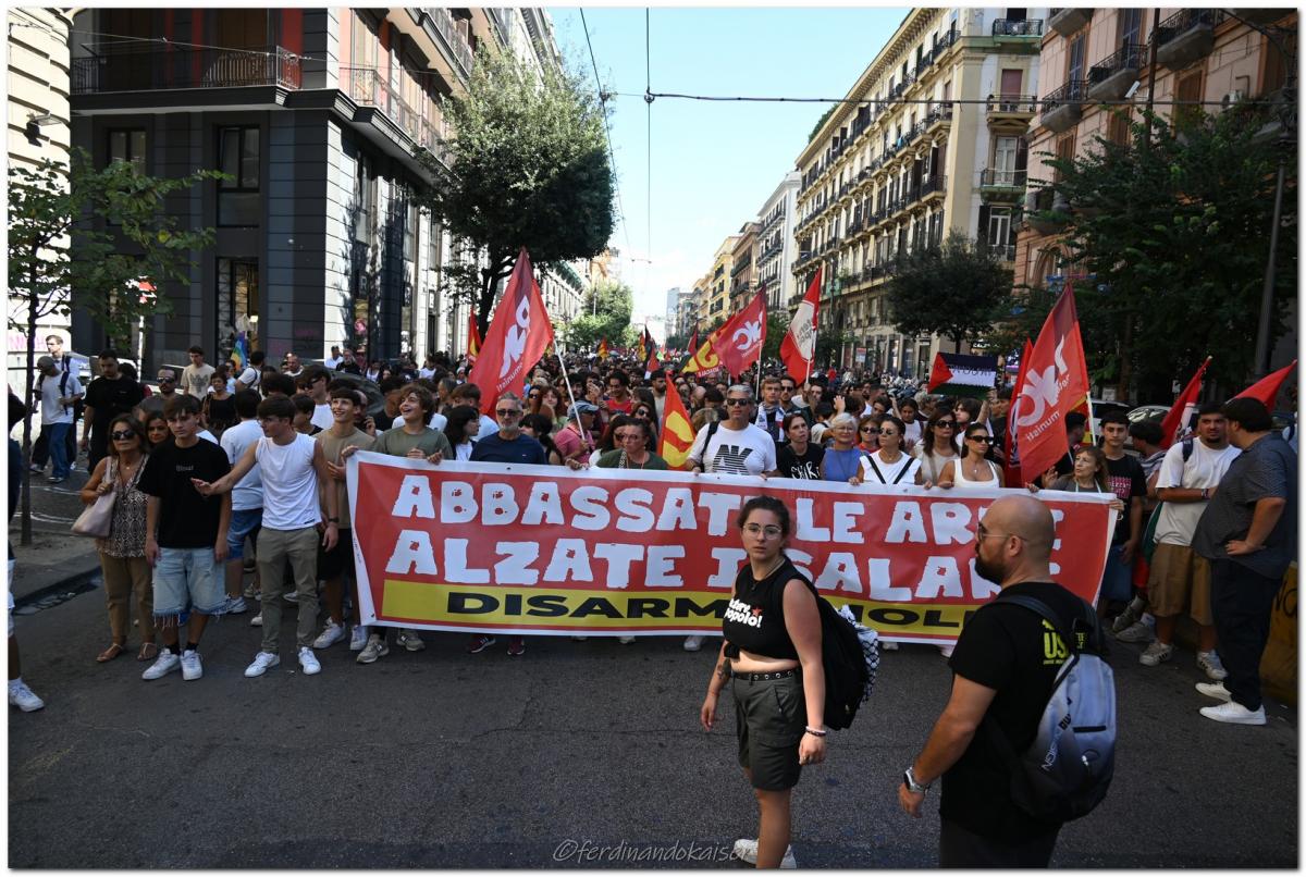 Napoli 22 Settembre 2025 Manifestazione per Gaza