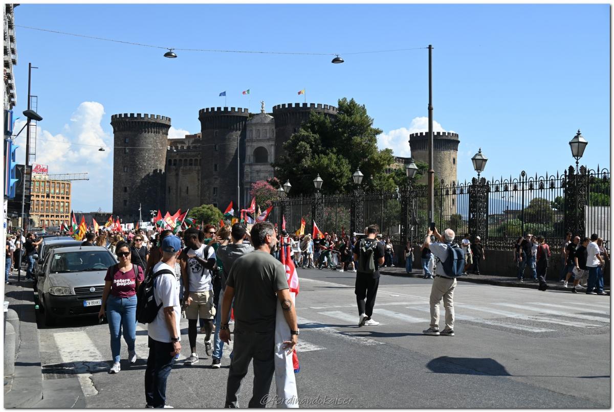 Napoli 22 Settembre 2025 Manifestazione per Gaza