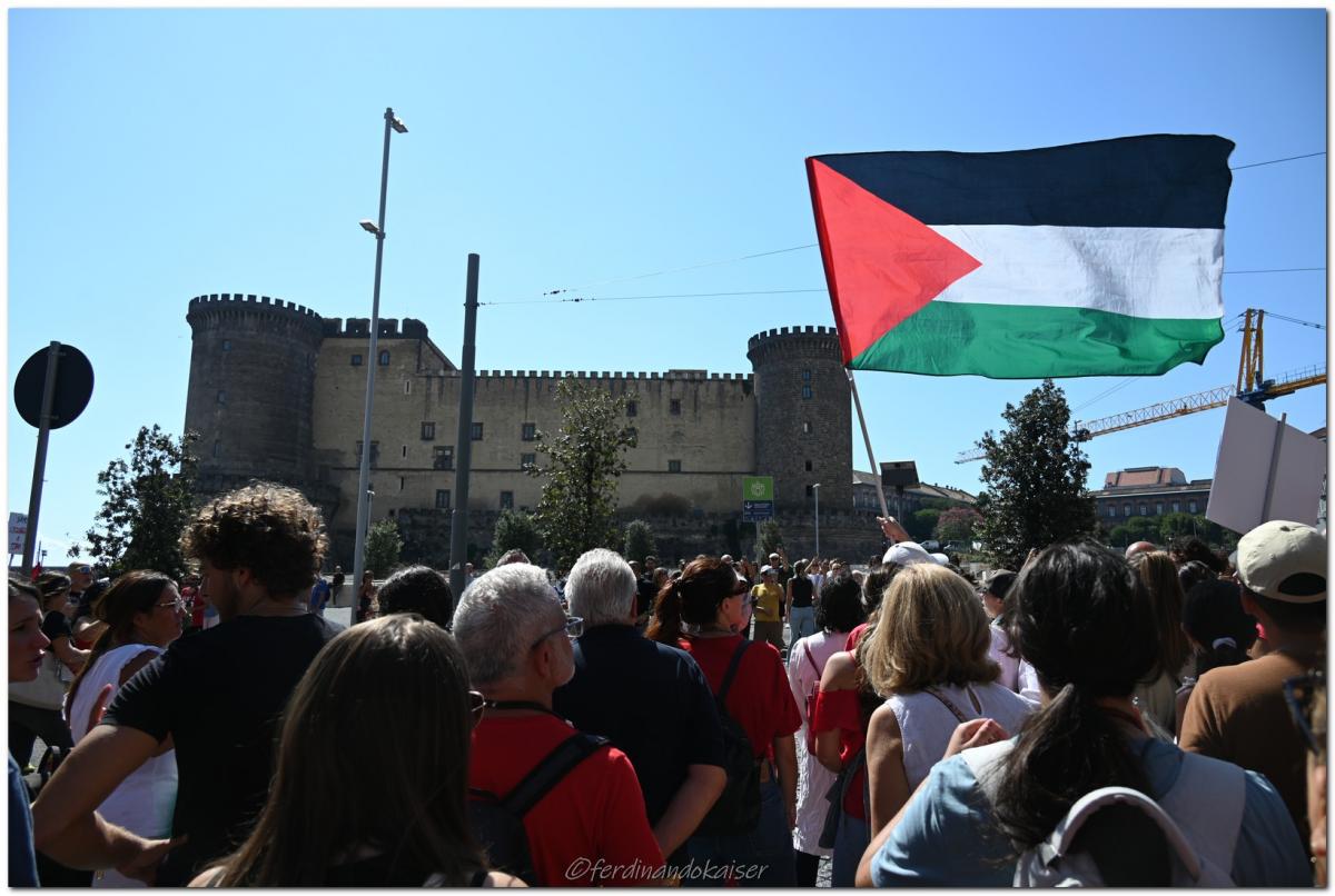 Napoli 22 Settembre 2025 Manifestazione per Gazan