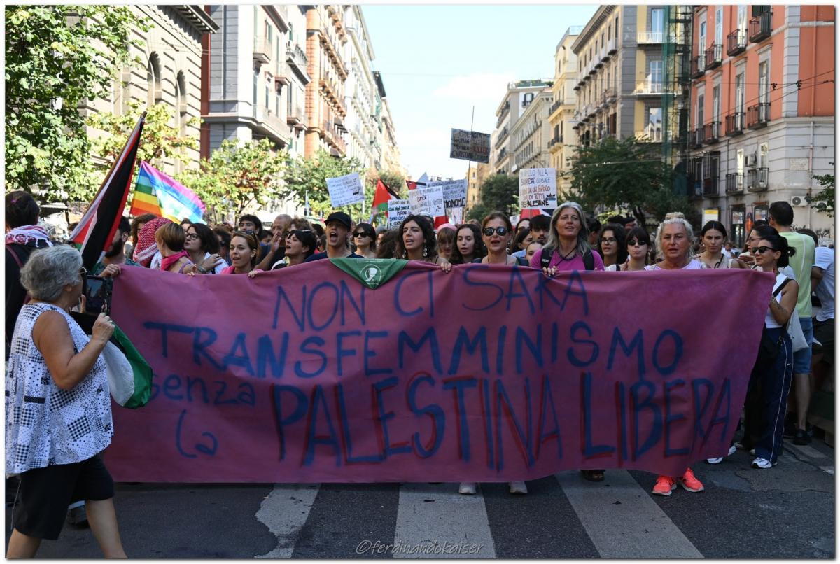 Napoli 22 Settembre 2025 Manifestazione per Gaza