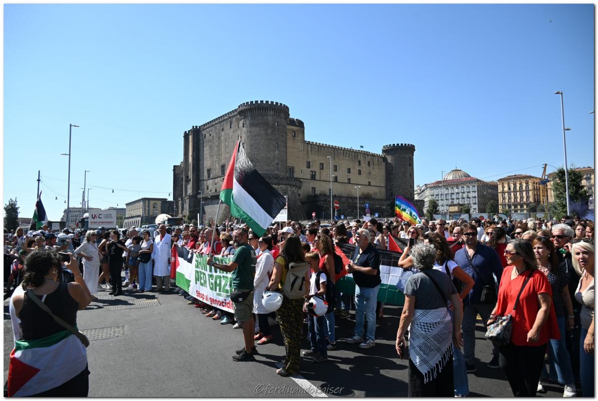 Napoli 22 Settembre 2025 Manifestazione per Gaza