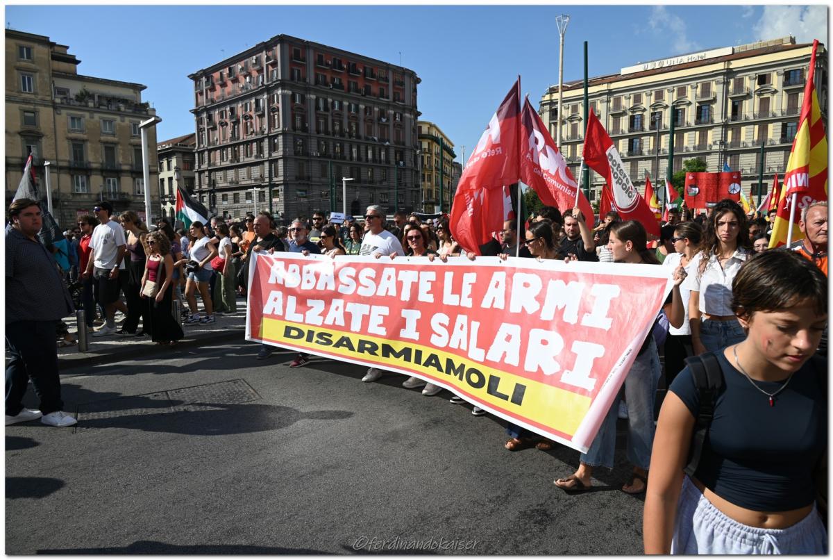 Napoli 22 Settembre 2025 Manifestazione per Gaza
