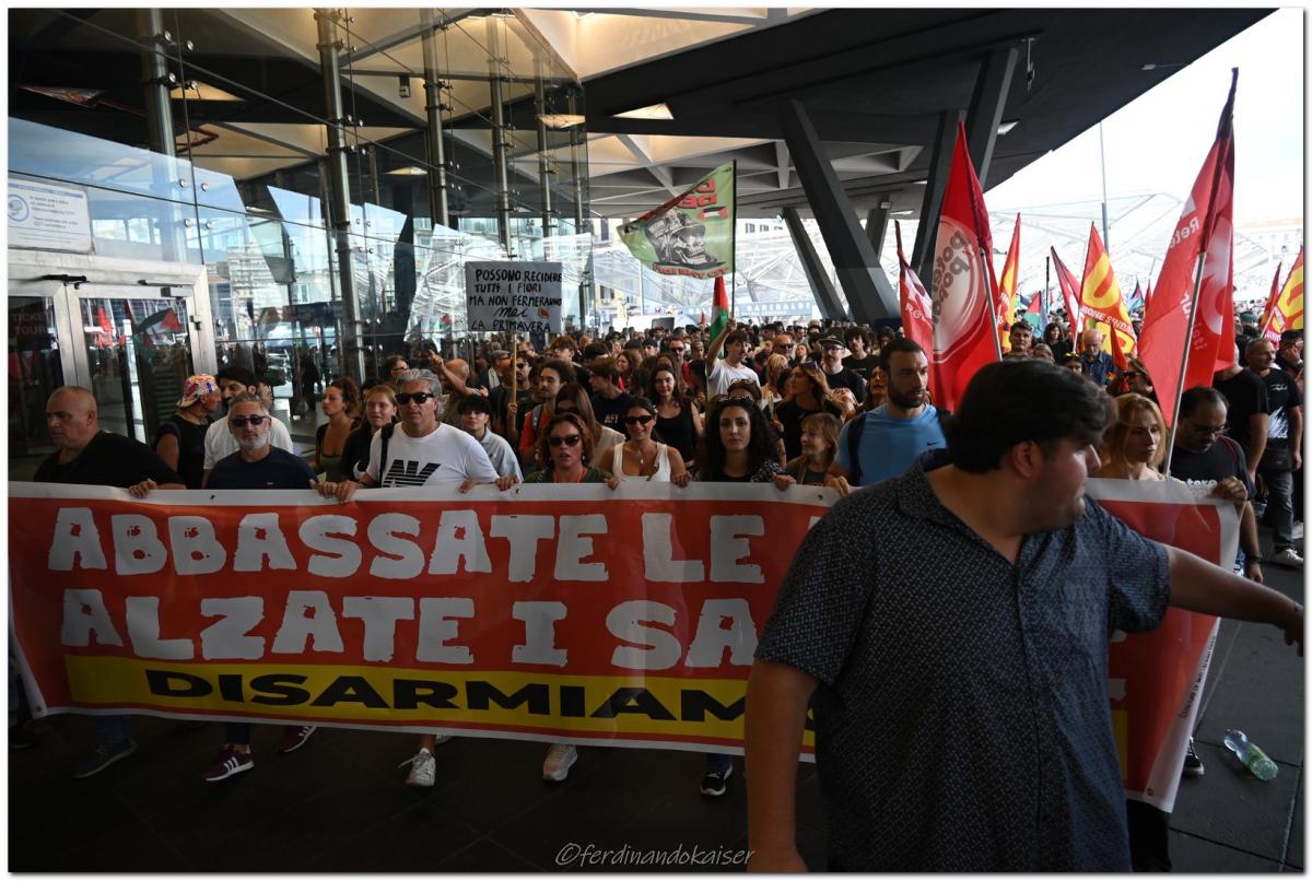 Napoli 22 Settembre 2025 Manifestazione per Gaza