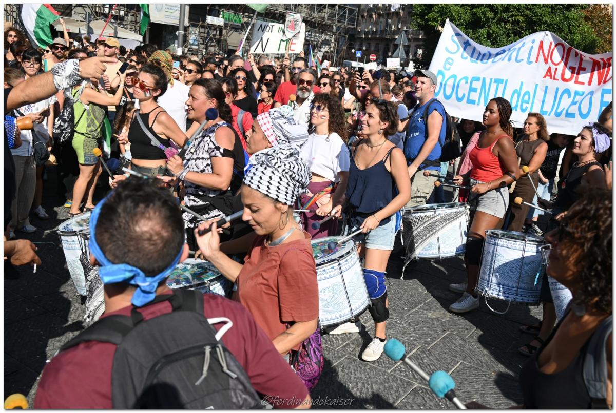 Napoli 22 Settembre 2025 Manifestazione per Gaza