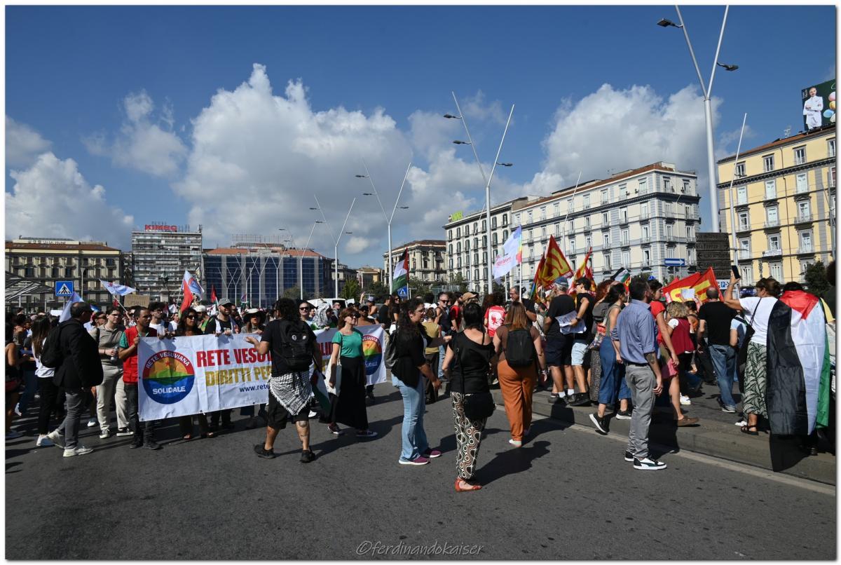 Napoli 22 Settembre 2025 Manifestazione per Gaza