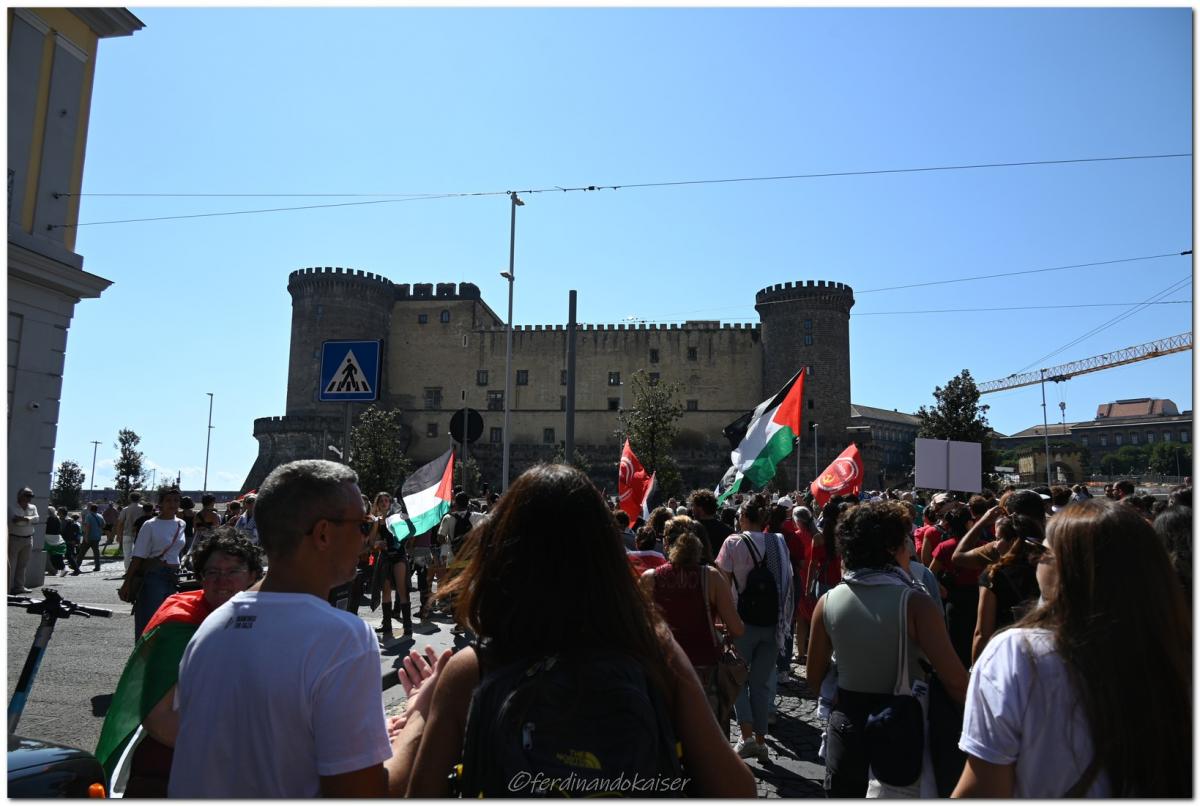 Napoli 22 Settembre 2025 Manifestazione per Gaza