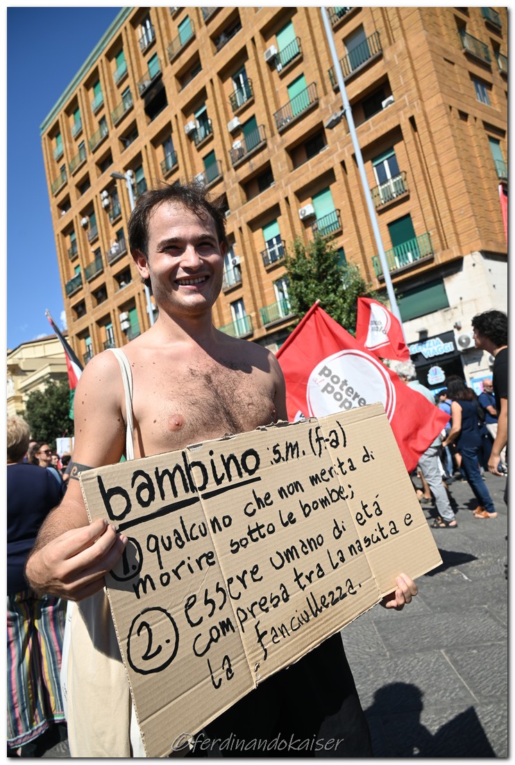 Napoli 22 Settembre 2025 Manifestazione per Gaza
