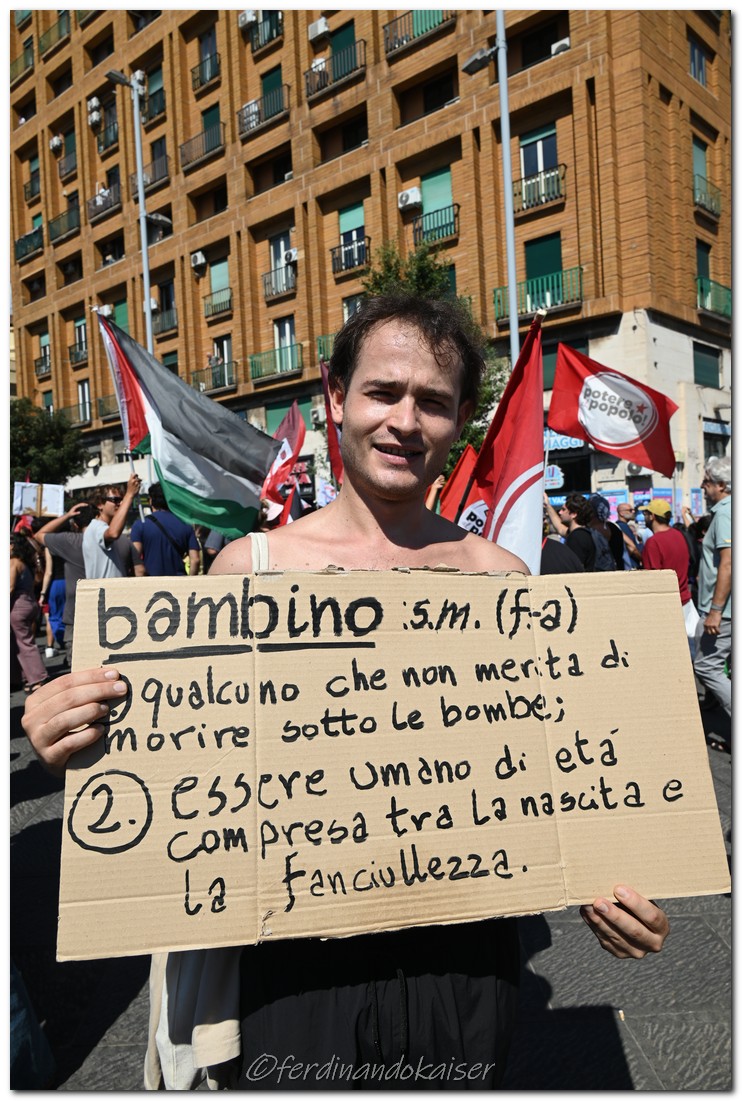 Napoli 22 Settembre 2025 Manifestazione per Gaza