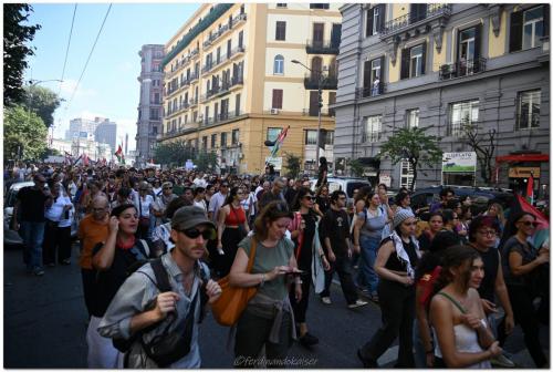 Napoli 22 Settembre 2025 Manifestazione per Gaza