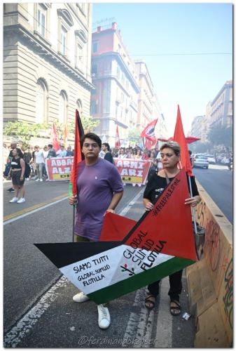 Napoli 22 Settembre 2025 Manifestazione per Gaza