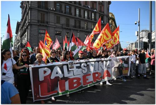 Napoli 22 Settembre 2025 Manifestazione per Gaza