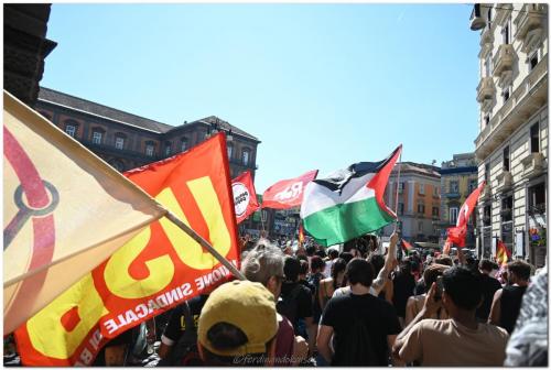 Napoli 22 Settembre 2025 Manifestazione per Gaza